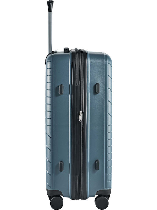 Lavor Medium Hard Gray Suitcase With 4 Wheels Height 66cm