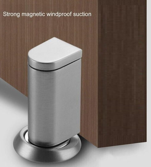 Opritor Ușă Magnetic Metalic Argintiu 1buc