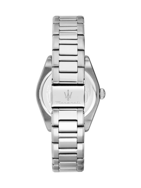 Maserati Men's Watch 35mm Battery with Silver Metal Bracelet