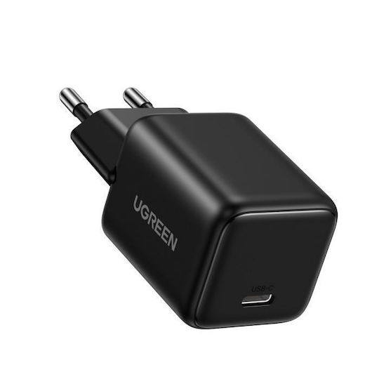 Ugreen Charger Without Cable GaN with USB-C Port 20W Power Delivery Blacks (X512)