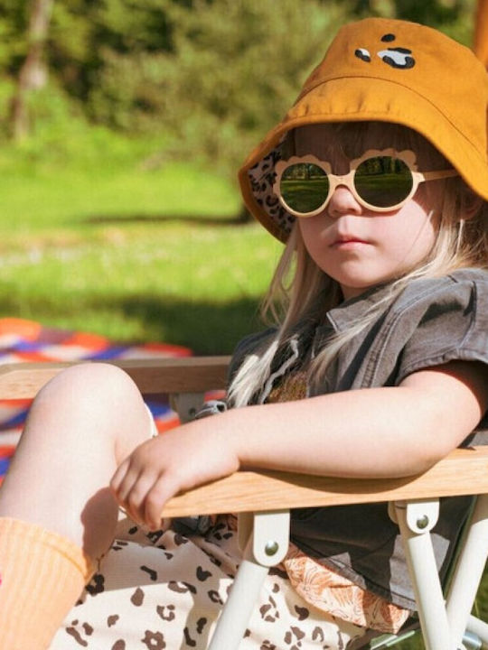 KiETLA Palarie Copii Bucket Din Tesatura Cu Protectie Solara Portocalie