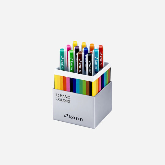 Karin Realbrush Pro Σετ 12 Μαρκαδόρων Νερού Basic Colors