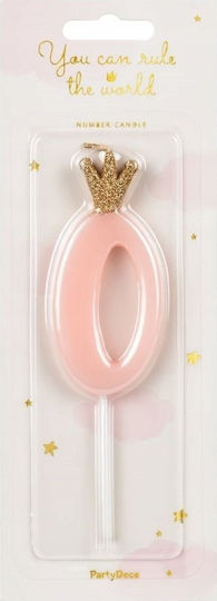 Birthday Candle Number 9 Pink 9.5cm 71855