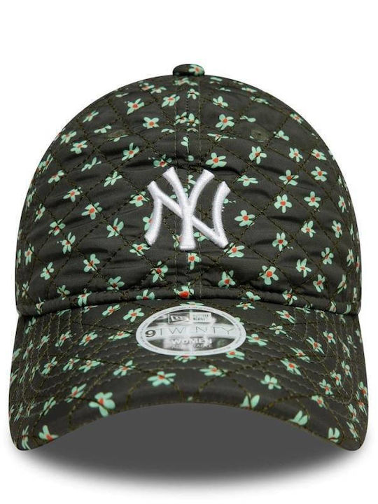 60595373-hero New Era Wmns Floral Quilt 9twenty New York Yankees Green Color
