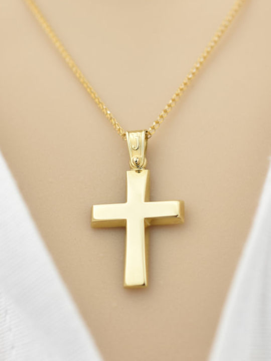 Goldjewels Χρυσός Σταυρός 9Κ