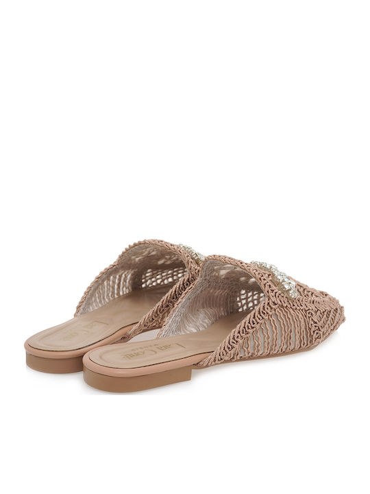 Flat Mules σε Καφέ Χρώμα