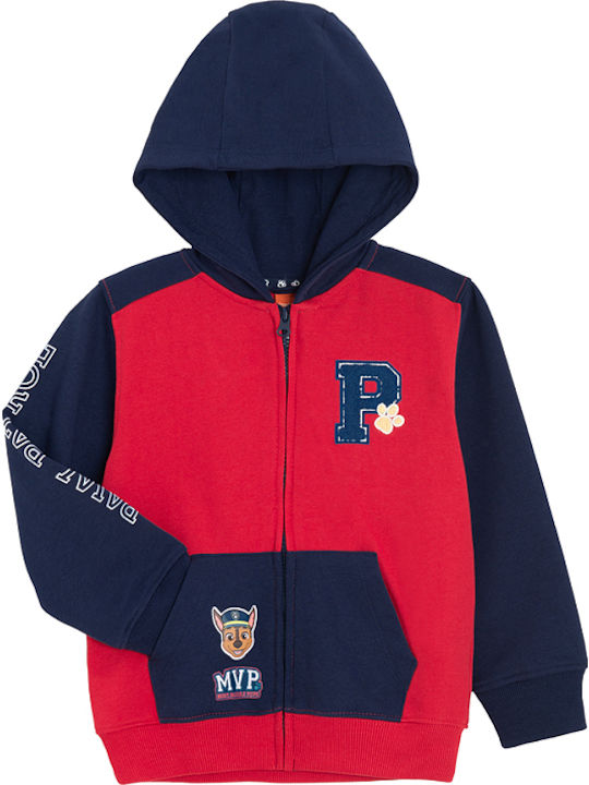 Cardigan pentru copii cu Glugă ROȘU Paw Patrol