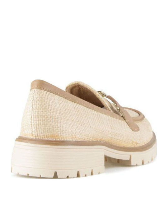 Damen Loafers in Beige Farbe