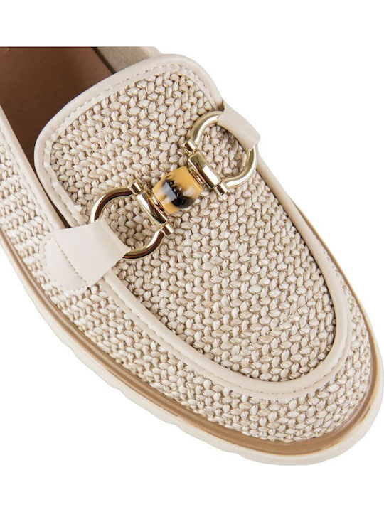 Γυναικεία Loafers σε Μπεζ Χρώμα