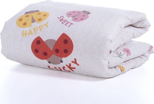 Nef-Nef Homeware Lady Bug Бебешка кувертюра Памук Ecru 110x140см