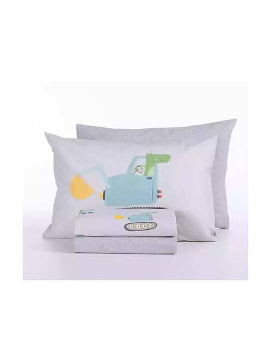 Nef-Nef Homeware Σετ Μονά Fun At Work Γκρι 170x260cm Nef-Nef Homeware Σετ Μονά Fun At Work Γκρι 170x260cm