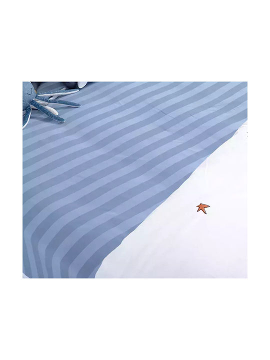 Nef-Nef Homeware Sheet Set Single Cotton In The City White 170x260cm 3pcs