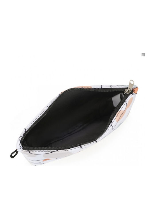 Miss Lulu Multi-functional Charming Print Cosmetic Bag & Storage Bag Travel Everyday Use White