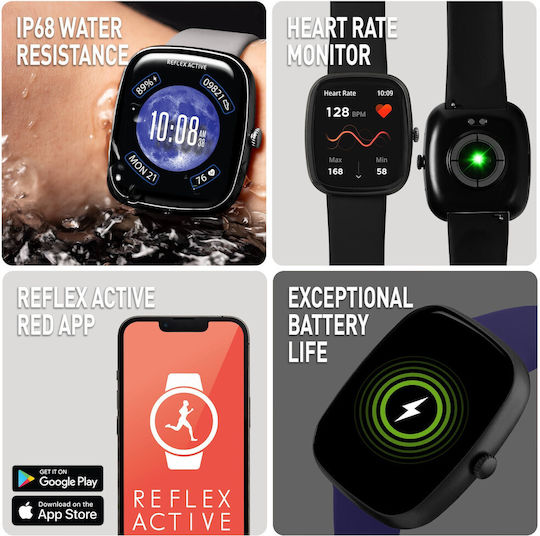 Reflex Active RA50-2223-SET 39mm Smartwatch (Μαύρο)
