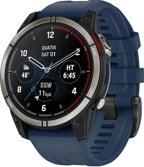 Garmin Quatix 7 Pro Titan 47mm Rezistent la apă Smartwatch (Negru)