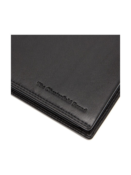 Brand Δερμάτινο Ανδρικό Πορτοφόλι Καρτών με RFID Μαύρο