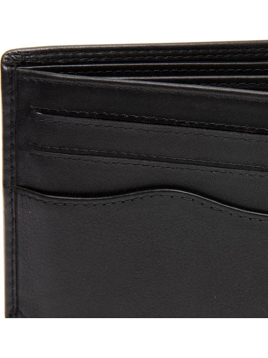 Brand Δερμάτινο Ανδρικό Πορτοφόλι Καρτών με RFID Μαύρο