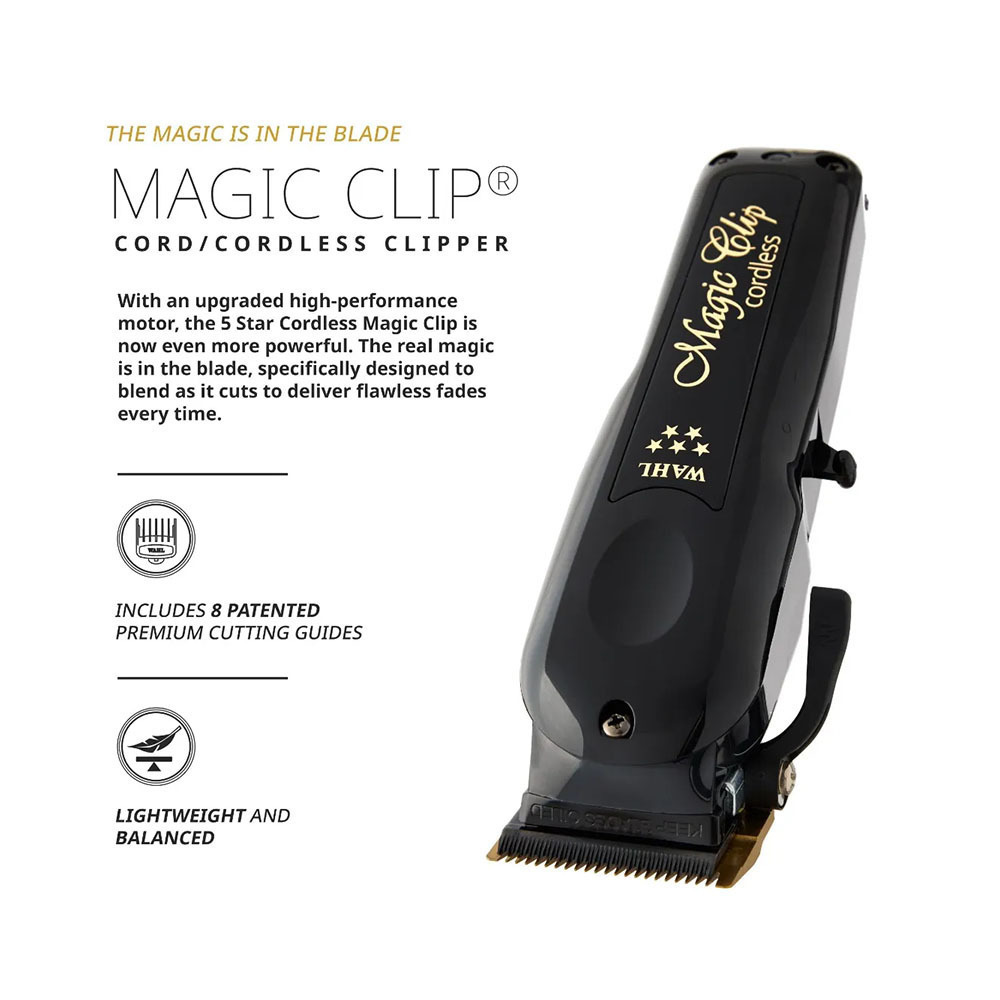 Wahl Professional Magic Clip Profesională Mașină de Tuns Neagră