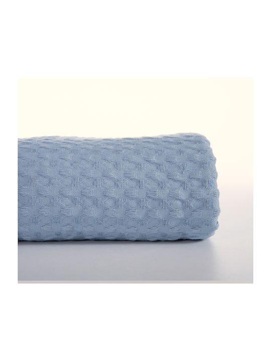 Nef-Nef Homeware New Golf Κουβέρτα Πικέ Μονή 160x240εκ. Denim