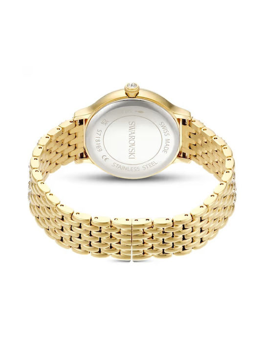 Swarovski Γυναικείο Ρολόι 31mm Μπαταρίας με Χρυσό Μεταλλικό Μπρασελέ