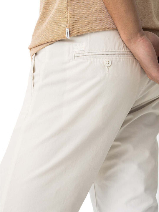 Men's Trousers Chinos Tapered Ecru