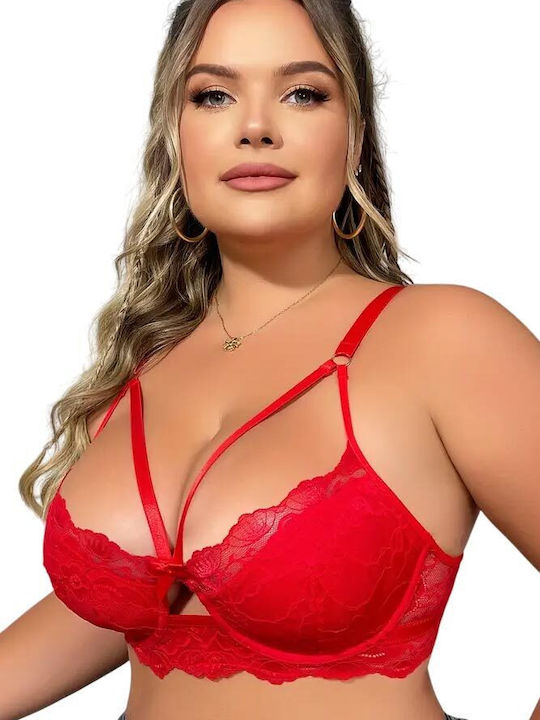 AnnaMu Sexy Σουτιέν Κόκκινο