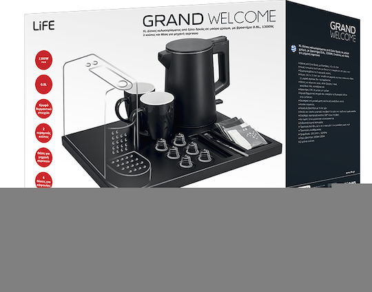 Life Hotel Tray with Kettle 0.8lt