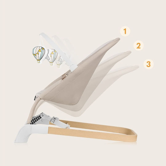 Lionelo Χειροκίνητο Relax Μωρού Lilac Beige Sand για Παιδί έως 9kg