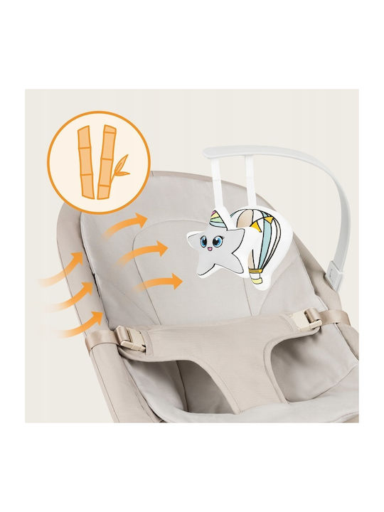 Lionelo Χειροκίνητο Relax Μωρού Lilac Beige Sand για Παιδί έως 9kg