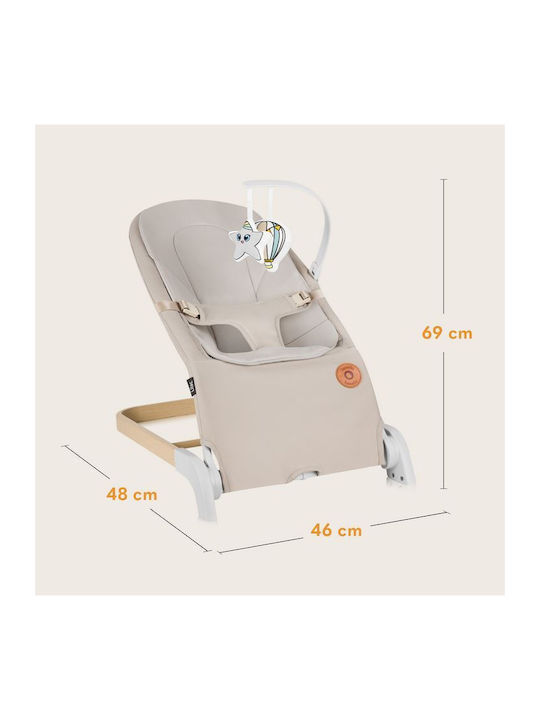 Lionelo Χειροκίνητο Relax Μωρού Lilac Beige Sand για Παιδί έως 9kg