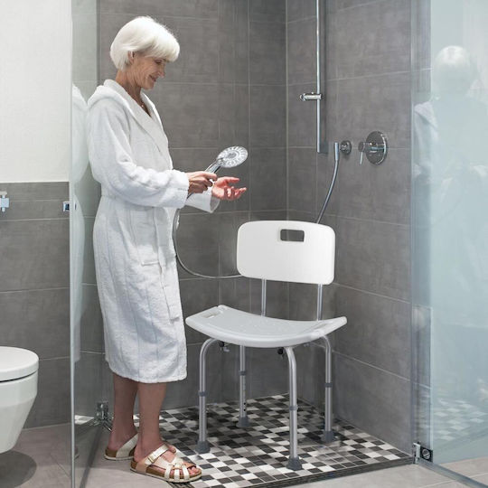 Bakaji Bathroom Seat with Backrest 02837459