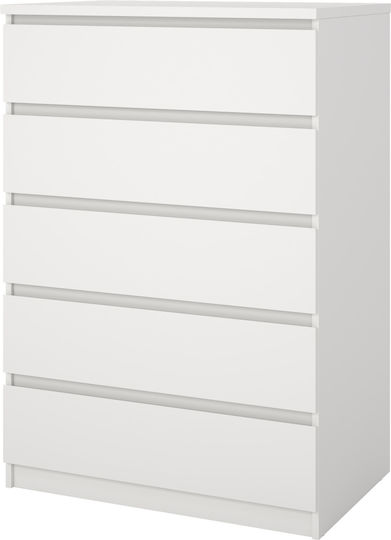 Συρταριέρα Κρεβατοκάμαρας White 77x50x111.3cm Συρταριέρα Κρεβατοκάμαρας White 77x50x111.3cm