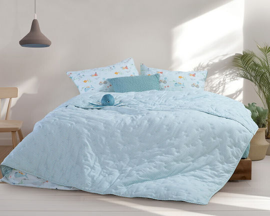 Nef-Nef Homeware Pătură Pentru Copii Single Special Aqua 180x240 cm