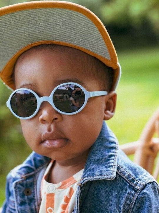 KiETLA Rozz Runde Kinder-Sonnenbrillen Blau Für 1-2 Jahre