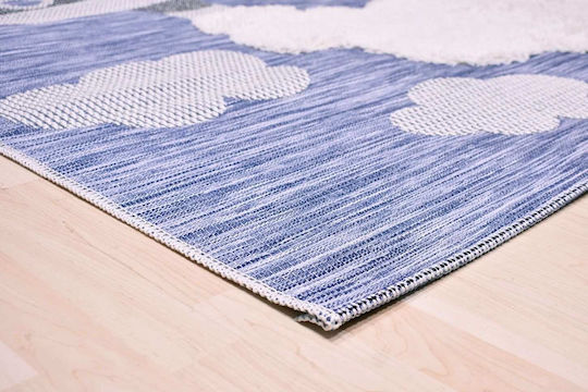 Kids Rug Albastru Round with Diameter 120cm Kids Rug Albastru Round with Diameter 120cm