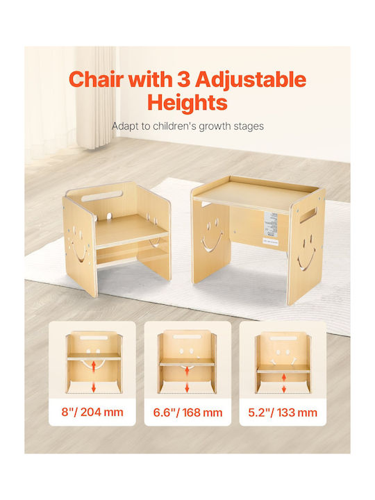 Kinderschreibtisch Beige Vevor