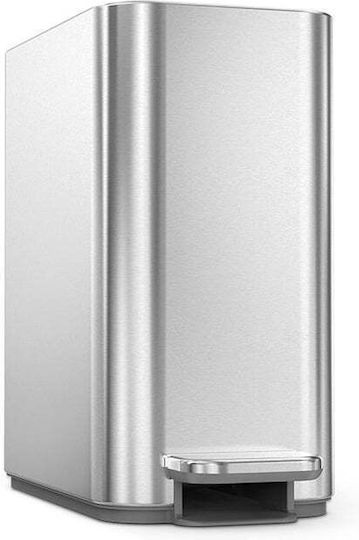 Simplehuman Inox Банята кошче 5лт Сребрист