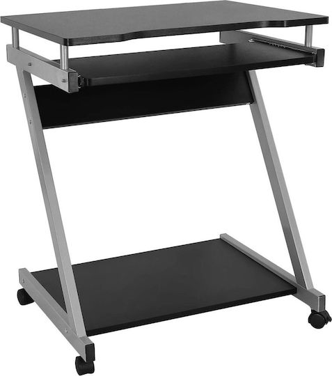 Techly Ica-tb 935b Computer Desk with Keyboard Shelf Black 730x590x370 Mm