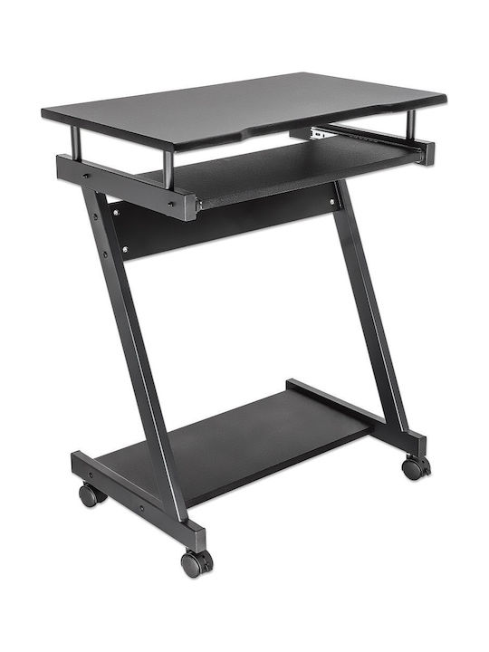 Techly Ica-tb 935b Computer Desk with Keyboard Shelf Black 730x590x370 Mm