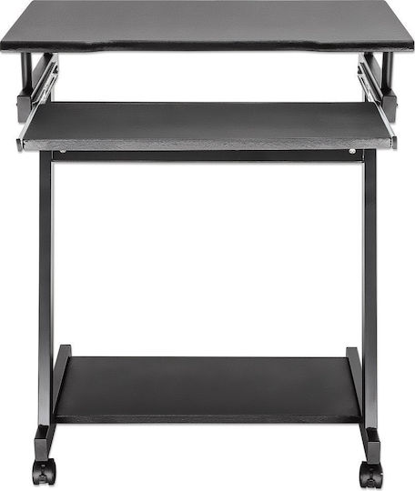Techly Ica-tb 935b Computer Desk with Keyboard Shelf Black 730x590x370 Mm
