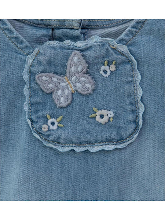 Children's Dress Sleeveless Denim Blue