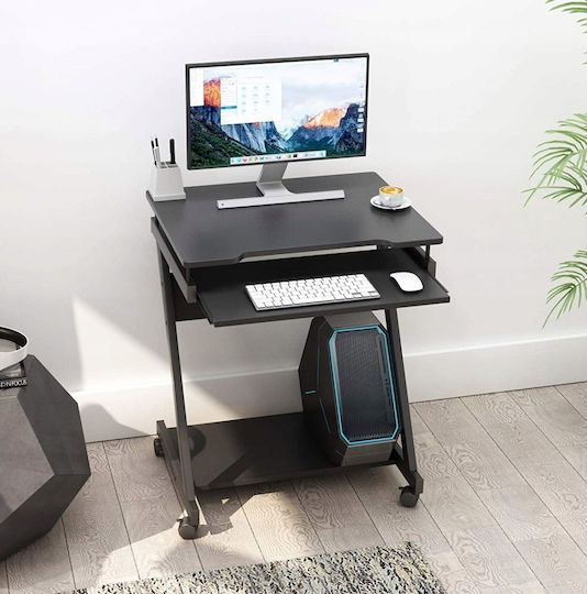 Techly Ica-tb 935b Computer Desk with Keyboard Shelf Black 730x590x370 Mm
