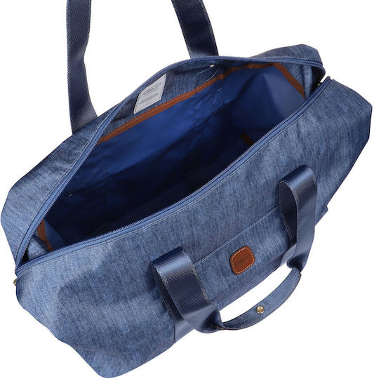 Bric's Milano X-travel Reisetasche Blau Stoff L43xB19xH28cm