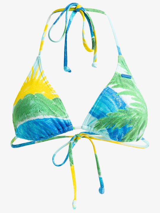 Top bikini Roxy pentru femei Atlas Tiki Tri Skyway