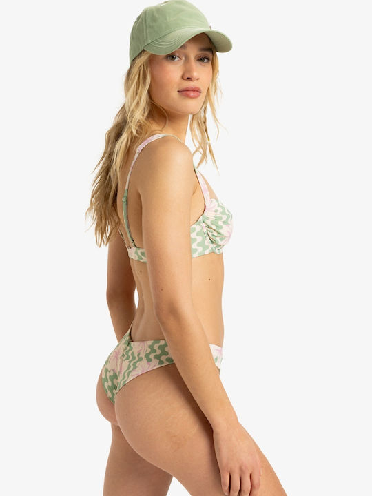 Roxy Women's Swimwear Hibiscus Daze Hl Cheeky Bottom Basil