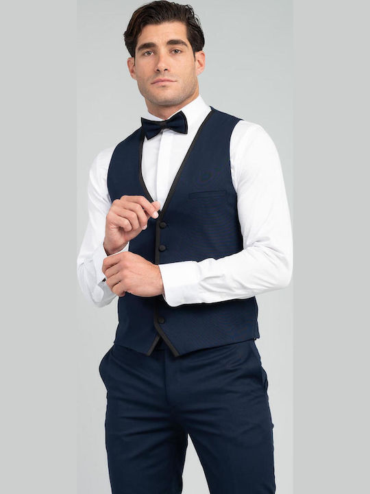 Men's Summer Suit Slim Fit Navy Blue