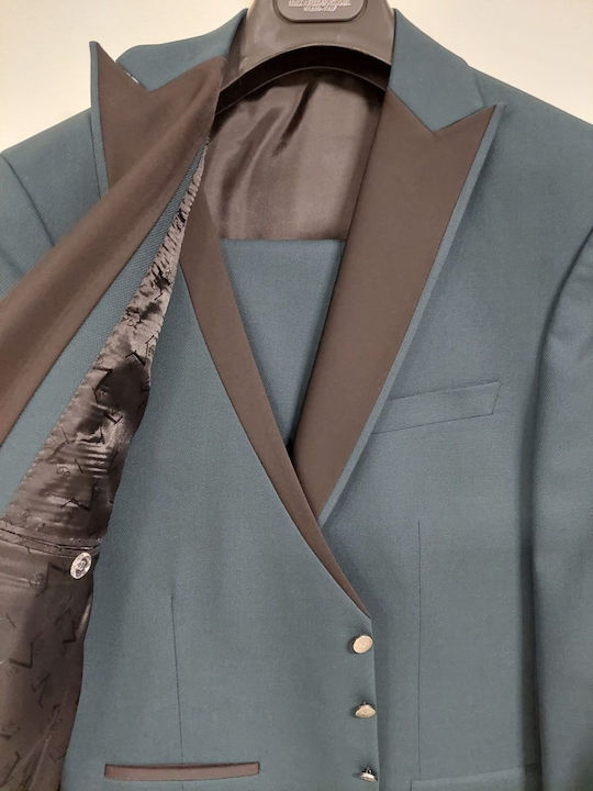 Мъжки Костюм С гиле Cypress Green