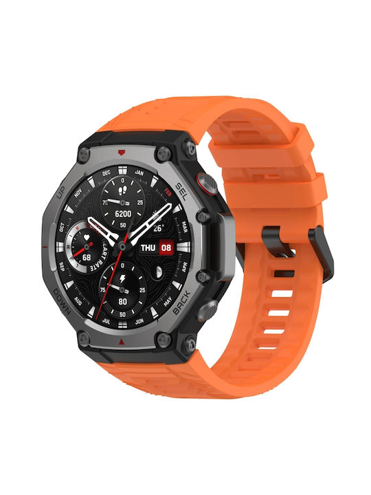 Λουράκι Σιλικόνης Πορτοκαλί (Amazfit T-Rex 3)