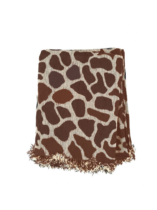 Sunshine Cow Ριχτάρι Πολυθρόνας Chenille 180x180εκ. Brick