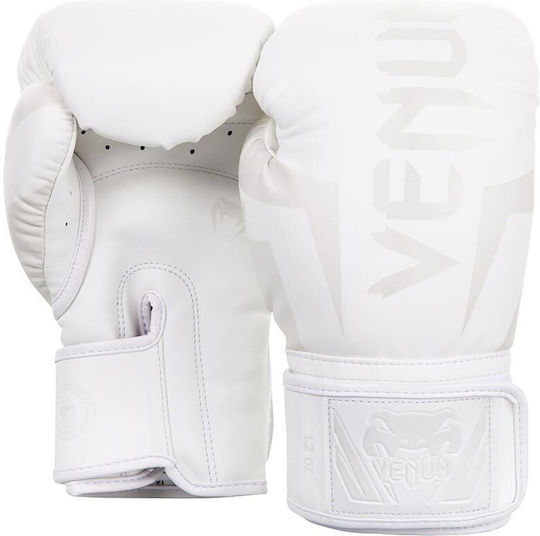 Venum Elite Γάντια Πυγμαχίας Δερμάτινα για Αγώνα Λευκά